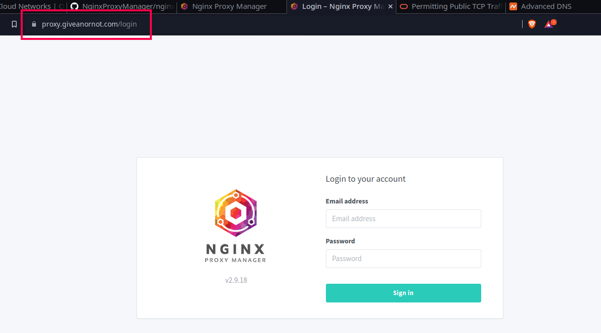 SSL enabled screenshot